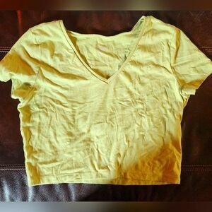 V neck crop top size xxl